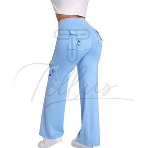 Top selling new arrival Yoga Fitness High Waisted Leggings for Women's Gym Pants Solid Color Women's Leggings for Sale - Product Image 3