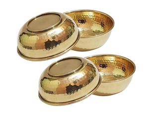 Tazón de Latón Sólido y Utensilios de Cocina, Diseño Simple, Tazón de Latón Pulido Brillante, Tazón de Latón Dorado de Primera Calidad - Product Image 2