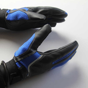 Gants de frappeur de baseball en cuir Cabretta OEM, durables, antidérapants, fermeture auto-agrippante, légers, respirants, main gauche, adulte, bleu - Product Image 5