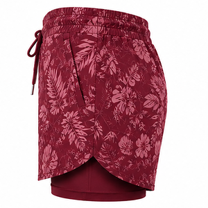Short de bain léger et respirant en tissu extensible, avec ceinture élastique confortable avec cordon de serrage et poches pratiques. - Product Image 5
