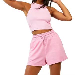 กางเกงขาสั้นลำลองเอวสูงสำหรับผู้หญิงใส่ในฤดูหนาว ผ้าฝ้ายฟลีซ 100% เป็นมิตรกับสิ่งแวดล้อม เหมาะสำหรับออกกำลังกาย วิ่ง และสวมใส่ในชีวิตประจำวัน - Product Image 1