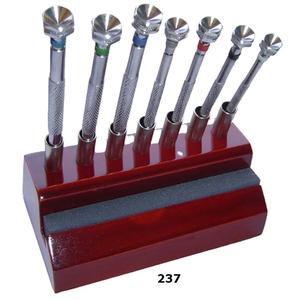 Support en bois dur poli de haute qualité avec pierre de carborundum pour tournevis à utiliser pour les outils de fabrication de bijoux vente entière - Product Image 1