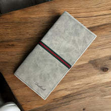 กระเป๋าสตางค์ผู้ชายแบบพับสองตอน ดีไซน์ทันสมัย กันน้ำ ผลิตจากหนังไมโครไฟเบอร์สังเคราะห์ ทนทาน ใส่บัตรได้เยอะ จัดเก็บเงินสดได้ ปรับแต่งได้ - Product Image 6