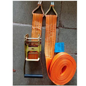 Sangle d'arrimage à cliquet robuste de 75 mm, capacité de 10 tonnes, avec crochets de type J – Qualité industrielle - Product Image 1