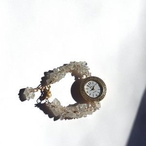 Crystal Stone Bracelet Watch With Rhinestone Dial Handmade Fashion Jewelry Multicolor Beads Casual Accessory - Product Image 5