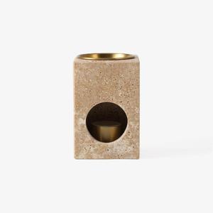 Essential <b>Oil</b> <b>Burner</b> Marble Aromatherapy Diffuser With Gold Inner Cup For Home Decor - Product Image 6
