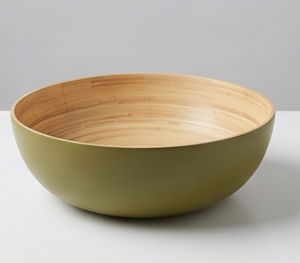 Bol décoratif en bois vert, fait main, centre de table, finition bois naturel, bol d'appoint pour la maison, la cuisine et le salon - Product Image 4