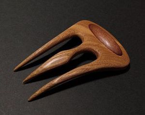 Wooden U Shape Hair Fork Handmade Natural Wood Hair Pin For Women Bun Stick Hair Accessories - Product Image 4