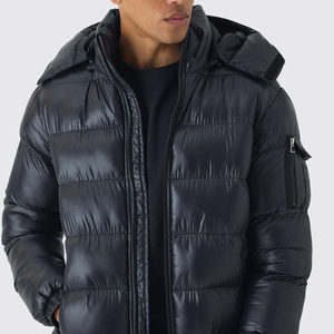 <b>Men</b>’s Hooded Short Puffer <b>Jacket</b> – <b>Lightweight</b> Winter Coat <b>Men</b>’s Quilted Puffer <b>Jacket</b> with Hood – Casual Winter Outerwear - Product Image 5