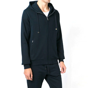 Sudadera con capucha y cremallera para hombre, informal, de algodón y forro polar, con cremallera completa, estilo oversize, streetwear, moda, venta al por mayor, para gimnasio, entrenamiento, ropa deportiva. - Product Image 1