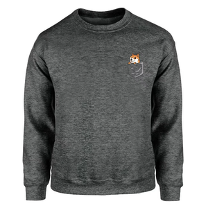 Cotton Blank Crewneck <b>Plain</b> <b>Sweatshirts</b> Original Materials Sweater Men's Sweat Wear Embroidery O Neck Shirt - Product Image 2