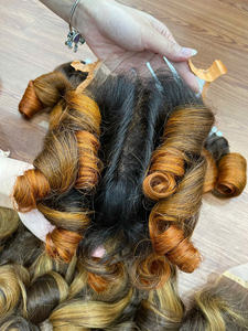 NOUVELLE ARRIVÉE Extensions de cheveux bouclés à la vapeur, diverses couleurs, sans nœuds, sans perte, 100% cheveux humains, fournisseur de cheveux bruts - Product Image 6