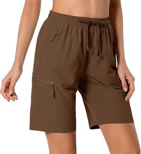 Shorts cargo de randonnée pour femme, couleur unie, personnalisables, à séchage rapide, légers, coupe ample, athlétiques - Product Image 2