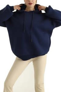 Sudadera con Capucha Transpirable para Mujer, Invierno, Logotipo Personalizado, Mangas Largas, Algodón, Poliéster, Felpa, Casual, OEM, Venta al por Mayor - Product Image 3