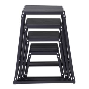 Set di Box Pliometrici in PVC 12/18/24/30 Pollici, Piattaforme Antiscivolo per Allenamento Fitness e Agilità in Palestra - Product Image 1