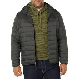 Purple Color Thick <b>Long</b> Sleeve Nylon Bomber Puffer Jacket Windproof Thermal Hooded Patchwork Streetwear <b>Coat</b> for <b>Men</b> - Product Image 5