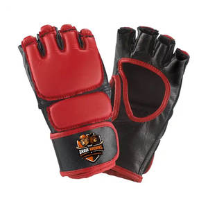 Guantes de Entrenamiento de MMA Ligeros de Cuero con Diseño de Dedos Abiertos y Material Transpirable para Práctica Diaria Unisex - Product Image 1