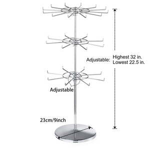 Modern design 3 tier matt black portable cloth <b>drying</b> stand metal retail jewelry <b>rack</b> floor standing customization available - Product Image 3