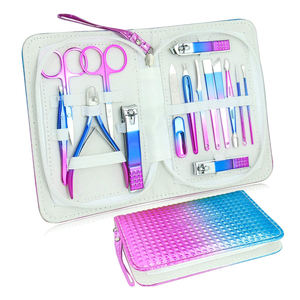 DANTRIC IMPLANTS Professional <b>Manicure</b> <b>Kit</b> 7 in 1 Stainless Steel Nail Clippers Color Box Set Luxurious Design for Adults - Product Image 1