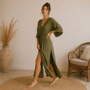 Conjunto de Ropa de Casa para Mujer, Corte Holgado, Poliéster Viscosa, Cómodo, Suave, Transpirable, Certificado OEKOTEX - Product Image 3
