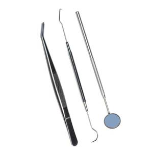 Kit de Examen Dental Manual de Acero Inoxidable Hecho a Medida, con Empuñadura Ergonómica Plateada, Espejo para Blanqueamiento Dental, Quirúrgico, GSI INDUSTRIES - Product Image 2