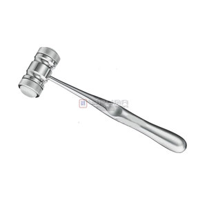 Mead Manual Surgical Orthopedic Instrument with Interchangeable Hammer <b>Plastic</b> <b>Disc</b> Mallet Inserts Safety Standard Compliant MOL - Product Image 1