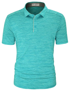 Camisas Personalizadas con Logotipo para Hombre, Spandex/Algodón, Corte Ajustado, Manga Corta, Tejido de Punto para Golf, Diseño Sólido, Transpirable, Casual, Venta al Por Mayor - Product Image 1