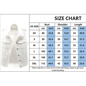 Chaleco de mezclilla de algodón transpirable cómodo informal para mujer con decoración de botones Top corto sin mangas de nuevo estilo - Product Image 6