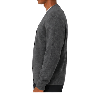 <b>Mens</b> Relaxed Fit Cosy Polyester Argyle <b>Cardigan</b> Soft Warm Knitted V Neck Button Front Sweater Classic Casual Autumn Layering - Product Image 3