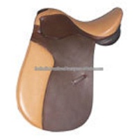 Selle d'endurance anglaise en cuir véritable