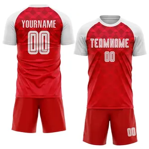 Conjunto de Uniforme de Fútbol OEM para Hombre, Uniformes de Fútbol con Logotipo Personalizado, Sublimación Impresa, Transpirable, Poliéster, Camiseta Deportiva con Cordón - Product Image 5