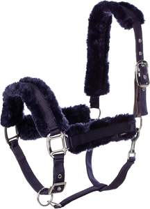 Harnais pour cheval en nylon robuste doublé de fourrure, réglable, avec mors en acier inoxydable, confortable et à adhérence totale - Product Image 4
