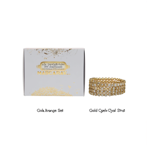 Gold Plated Crystal Stone <b>Bangles</b> <b>Set</b> - Product Image 2