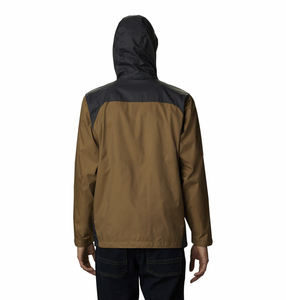 Men's Color Blocked Soft Shell <b>Jacket</b> Water Resistant <b>Zip</b> Fly Stand Collar Regular Fit Outdoor Wear - Product Image 6