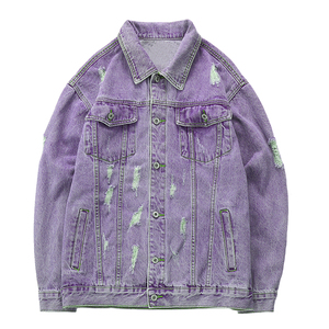 Veste en jean pour homme de qualité supérieure, coupe classique, effet délavé, style camionneur, décontractée, style urbain, hiver, vintage, Y2K, mode hip-hop - Product Image 5