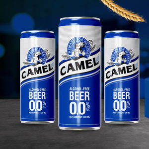 Bière sans alcool CAMEL en canette, style champagne, 0% d'alcool, 330ml, qualité supérieure, vente en gros, export en vrac - Product Image 3