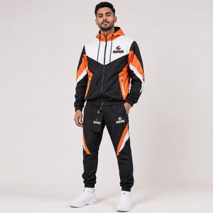 Conjunto de Chaqueta y Pantalones Deportivos Ligeros para Hombre, Ropa Deportiva Informal para Entrenamiento al Aire Libre, Cómoda y Atlética - Product Image 4