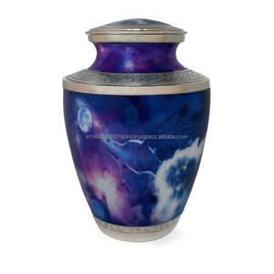 Venta al por mayor de urnas de cremación de metal de aluminio para cenizas humanas y adultas o urnas de cremación de recuerdo para cenizas masculinas y femeninas adultas - Product Image 4