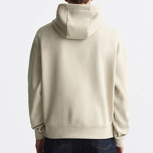 Sweat à capuche décontracté pour homme, coupe épaules tombantes, style unique, teint uni, polyester-coton, prix de gros abordable pour l'hiver - Product Image 3
