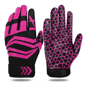 Gants de golf en cuir de haute qualité, à doigts entiers, en tissu respirant, avec empiècements élastiques, antidérapants, doux, avec sangles réglables - Product Image 1