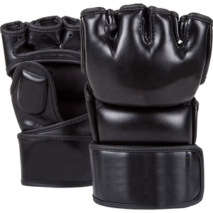 ถุงมือชกมวย MMA แบบครึ่งนิ้ว วัสดุ PU ทนทาน สวมใส่สบาย เหมาะสำหรับซ้อมมวยไทย ซ้อมทราย UFC สีและขนาดตามสั่ง OEM/ODM - Product Image 3