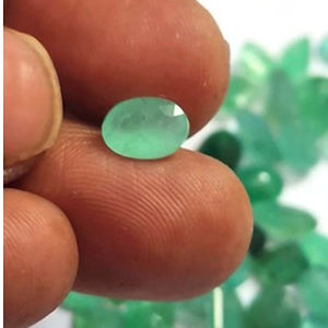 116 piezas de Esmeralda Zambiana Natural de 6mm a 11mm, Corte Ovalado Octogonal, 215 Cts, Lote Iroc, Calidad Panna, Gema Suelta, US$129 - Product Image 3