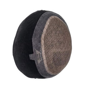 Perruque Taz Hair de haute qualité en cheveux Remy indiens, ondulée, pour hommes, avec base monofilament douce, système de toupet fabriqué au Bangladesh, ondulations profondes et lâches - Product Image 1