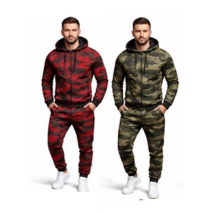 Best Hot Selling High Quality Tracksuits Camo Printing Customized Your Own Brand Logo Men Tracksuits - Product Image 4