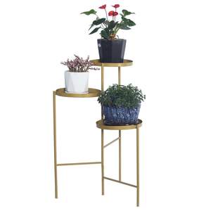 Accessoire de décoration pour porte-plante en métal doré à trois niveaux - Product Image 2