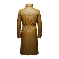 Manteau long en cuir pour homme, design 2026, haute qualité, sur mesure OEM, nouvelle mode, prix de gros