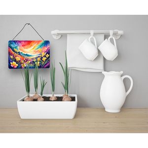 Freesia nouveau mur porte suspendus imprime multicolore en aluminium métal signe pour cuisine Bar salle de bain décor à la maison 8HX12W - Product Image 3