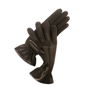 Gants de conduite vintage en cuir souple, gants de course sans doigts en cuir de vachette, logo personnalisé au prix d'usine - Product Image 4