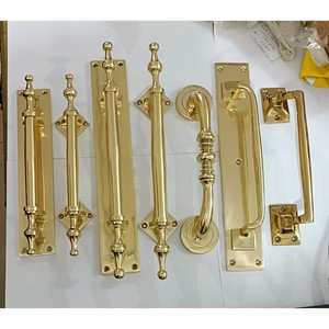 Classic Brass Door Pull Handles With Decorative Design For Cabinet Furniture Home Decor - Product Image 5