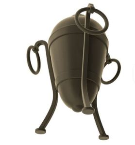 Urna Decorativa de Metal, Recipiente para Aceite de Oliva, Dispensador Colgante, Recipiente Rústico para Servir en la Cocina - Product Image 1